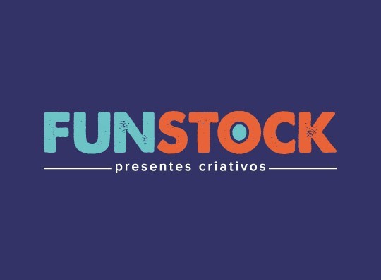 Logo Funstock presentes criativos.